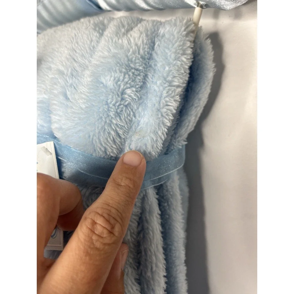 S.L. Home‎ Fashions Blue Sports Baby Blanket Lovey Baby Collection